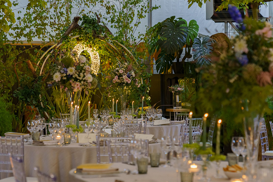Foto dell'allestimento del matrimonio