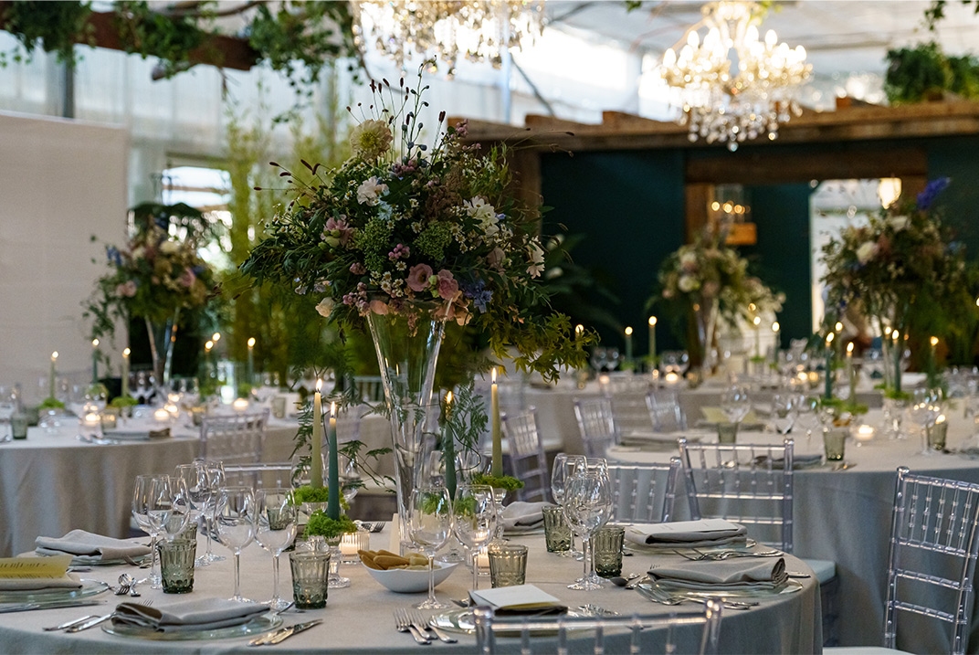 Foto dell'allestimento del matrimonio