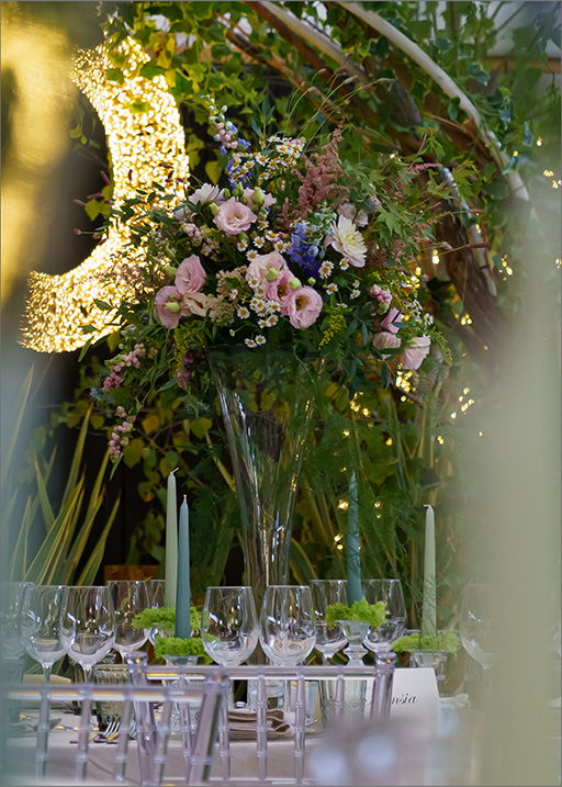 Foto dell'allestimento del matrimonio