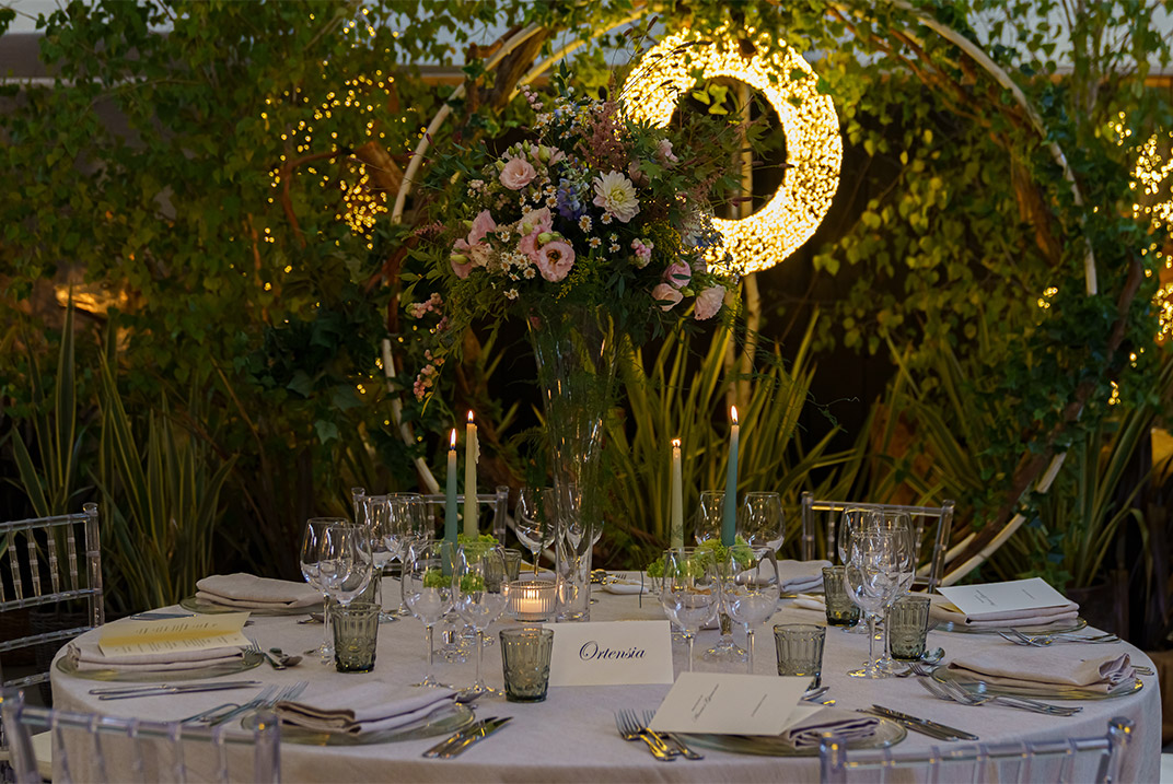 Foto dell'allestimento del matrimonio