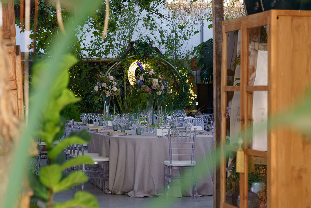 Foto dell'allestimento del matrimonio